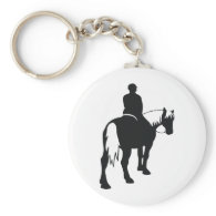 Draft Horse and Rider Key Chains