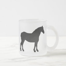 Draft Horse (black) Coffee Mug