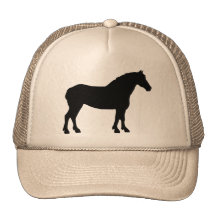 Draft Horse (black) Trucker Hats