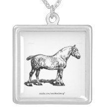 Draft Horse Custom Necklace