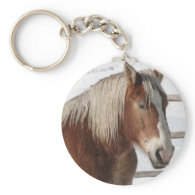 Draft horse key chains