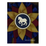 Draft Horse Rosette Post Card