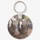 Draft Horses keychain