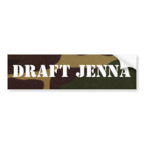 DRAFT JENNA bumper stickers