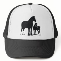 Draft Mare and Foal Mesh Hats