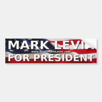 Draft Mark Levin for President Bumper Sticker bumper stickers