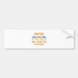 Drafter ... Will Work For Cupcakes Bumper Stickers