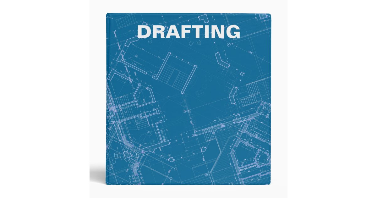 Drafting Blueprints 3 Ring Binder Zazzle