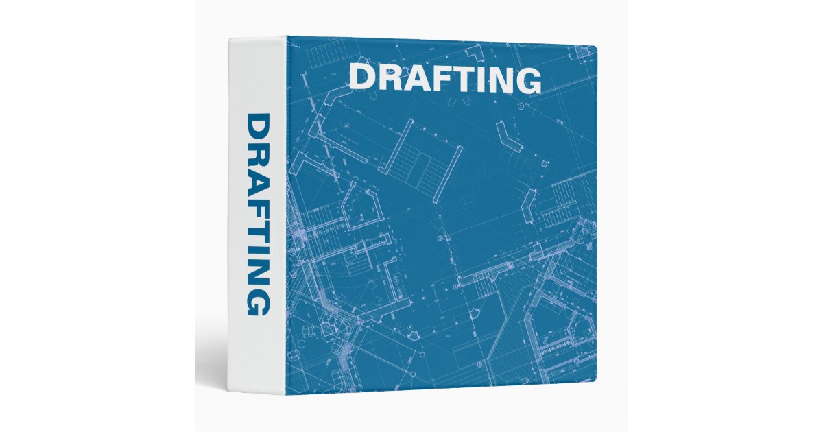 Drafting Blueprints 3 Ring Binder Zazzle