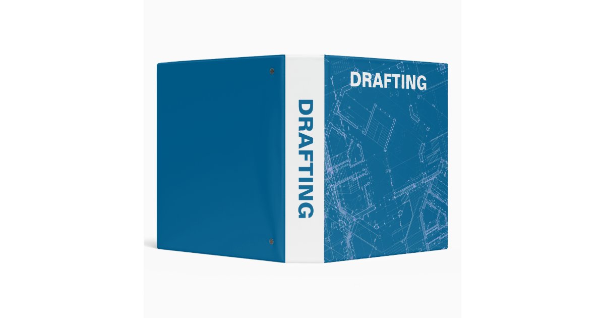 Drafting Blueprints 3 Ring Binder Zazzle