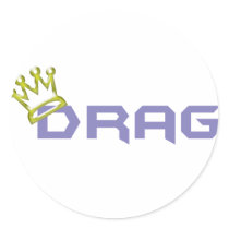 Drag King/Queen Round Sticker