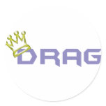 Drag King/Queen Round Sticker