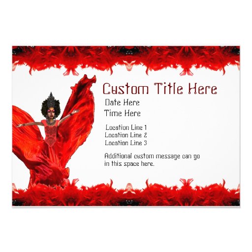 Drag Queen Custom Par ty Invites