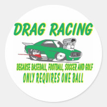 drag racing 1 round stickers
