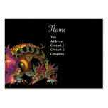 DRAGO, Monogram ,black  purple Business Card Template