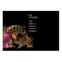 DRAGO, Monogram ,black  purple Business Card Template