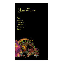 DRAGO Monogram ,black purple Business Card