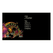 DRAGO Monogram ,black purple Business Card