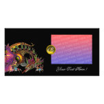 DRAGO ,Yellow Topaz Monogram Custom Photo Card
