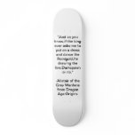 Dragon Age:Origins Alistair Quote Skateboard