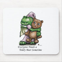 Dragon and Bear Mouse Pad