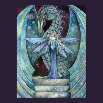 Dragon and Fairy Poster Print by Molly Harrison posters