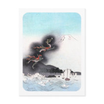 Dragon and Mount Fuji Postcard