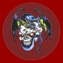 Dragon and Skull stickers