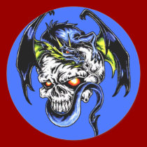 Dragon and Skull stickers
