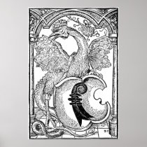 ◊ Dragon Art - the Basilisk Poster