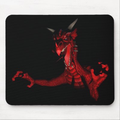 Dragon Attack Mousepad by DragonCat