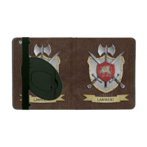 Dragon Battle Crest Brown iPad Folio Cases