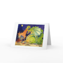 Dragon Battle Greeting Card