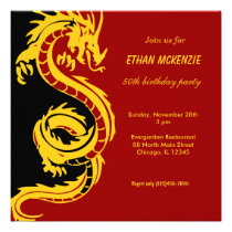 Dragon Birthday invitations