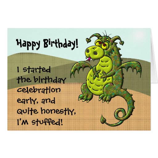 Dragon Birthday Greeting Card | Zazzle
