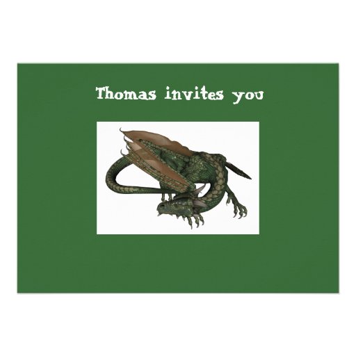 Dragon Birthday Invitation