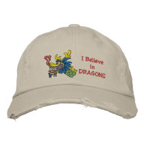 Dragon boat  paddle hard embroidered baseball cap