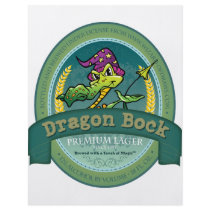 Dragon Bock Beer Label flyers