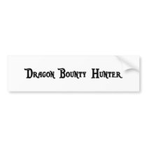Dragon Bounty Hunter Bumper Sticker