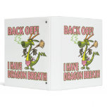 dragon breath funny cartoon female vinyl binder