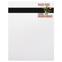 dragon breath funny cartoon female letterhead template