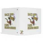 dragon breath stay away funny cartoon 3 ring binders