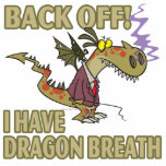 dragon breath stay away funny cartoon cut outs