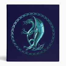 Dragón céltico azul