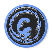 Dragon Circle magnets by rustyoldtown Dragon Circle magnets