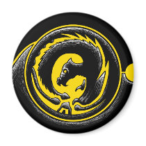 Dragon Circle magnets by rustyoldtown Dragon Circle magnets