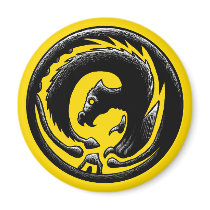 Dragon Circle magnets by rustyoldtown Dragon Circle magnets