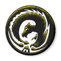 Dragon Circle magnets by rustyoldtown Dragon Circle magnets