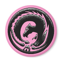 Dragon Circle magnets by rustyoldtown Dragon Circle magnets