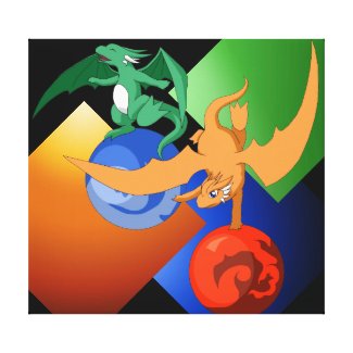 Dragon Circus Canvas Print